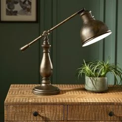 Discount 👍 Maximus Metal Antiqued Brass 1-light Accent Desk Lamp By INSPIRE Q Artisan ✨