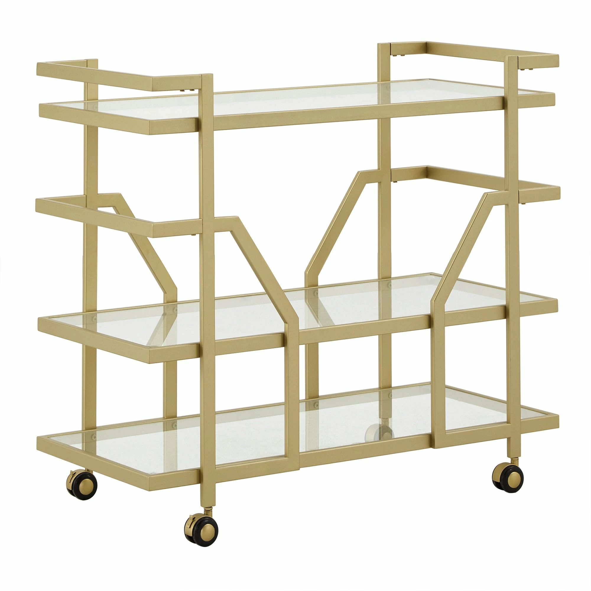 Cheap 👏 Metropolitan 36'' Wide Bar Cart By INSPIRE Q Bold ⭐ 2 Cheap 👏 Metropolitan 36'' Wide Bar Cart By INSPIRE Q Bold ⭐ - Image 2