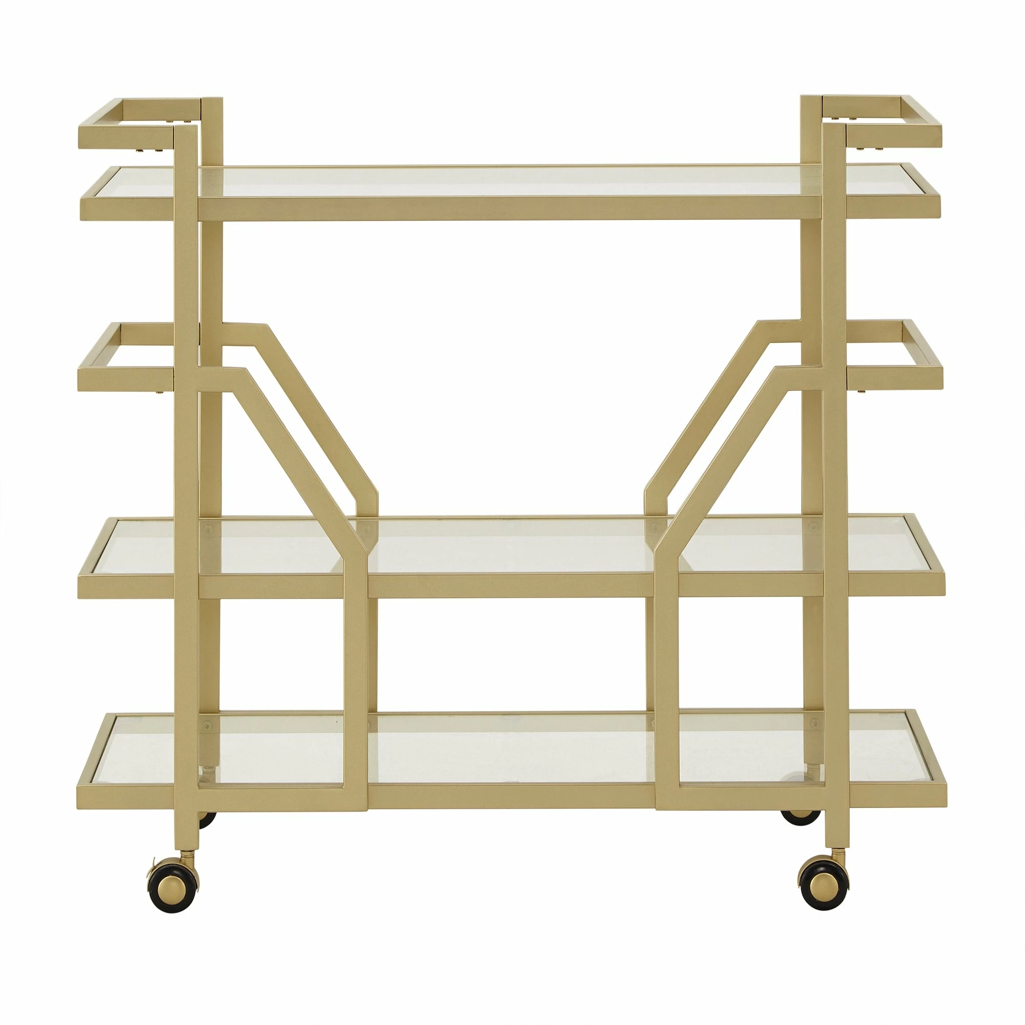 Cheap 👏 Metropolitan 36'' Wide Bar Cart By INSPIRE Q Bold ⭐ 3 Cheap 👏 Metropolitan 36'' Wide Bar Cart By INSPIRE Q Bold ⭐ - Image 3
