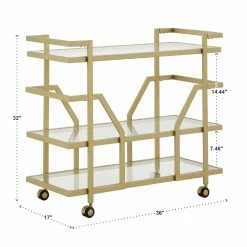 Cheap 👏 Metropolitan 36'' Wide Bar Cart By INSPIRE Q Bold ⭐ 15 Cheap 👏 Metropolitan 36'' Wide Bar Cart By INSPIRE Q Bold ⭐ -iNSPIRE Q shop Metropolitan 362727 Wide Bar Cart by iNSPIRE Q Bold 7