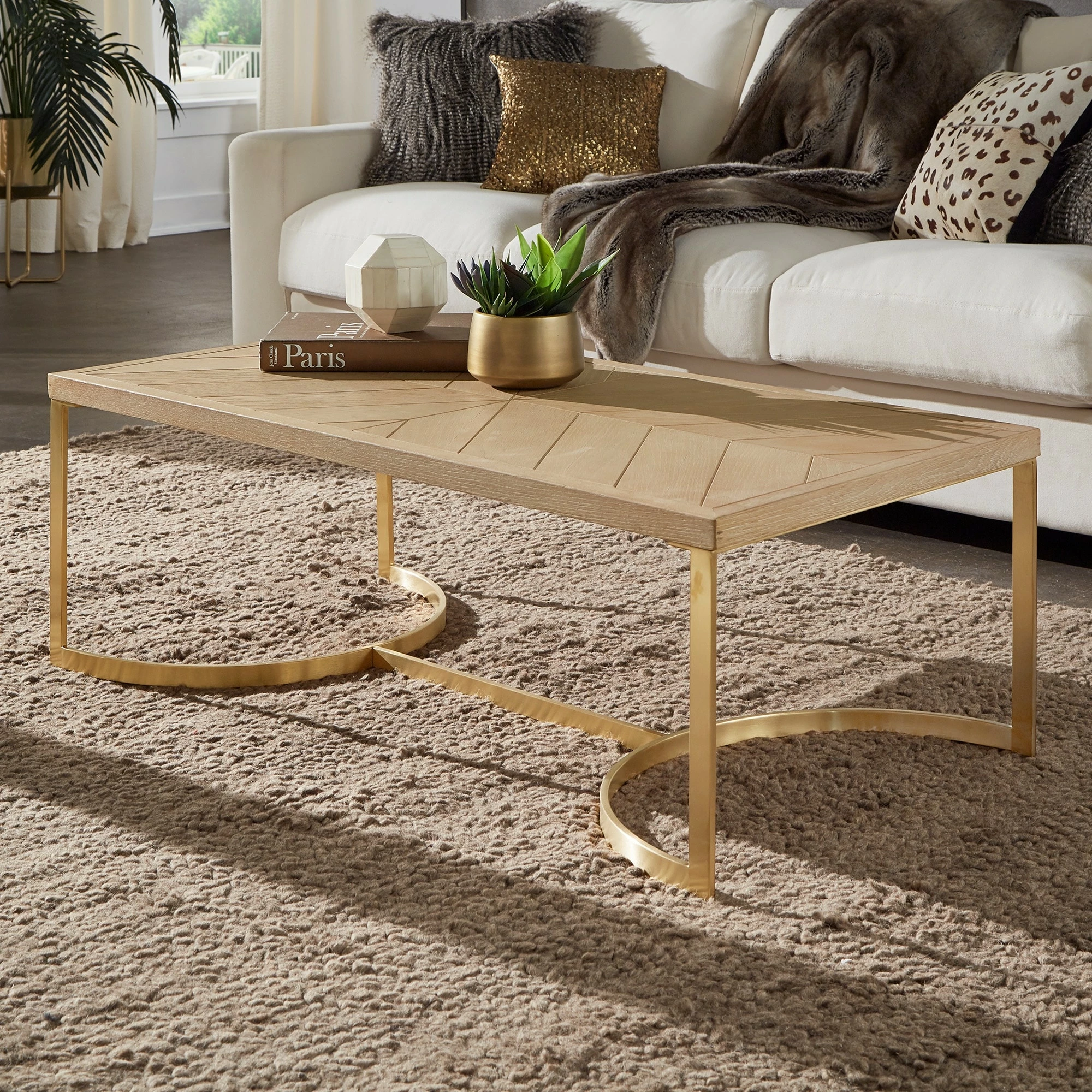 Wholesale ⌛ Minato Natural Finish And Gold Table Set By INSPIRE Q Bold 😀 - Image 2