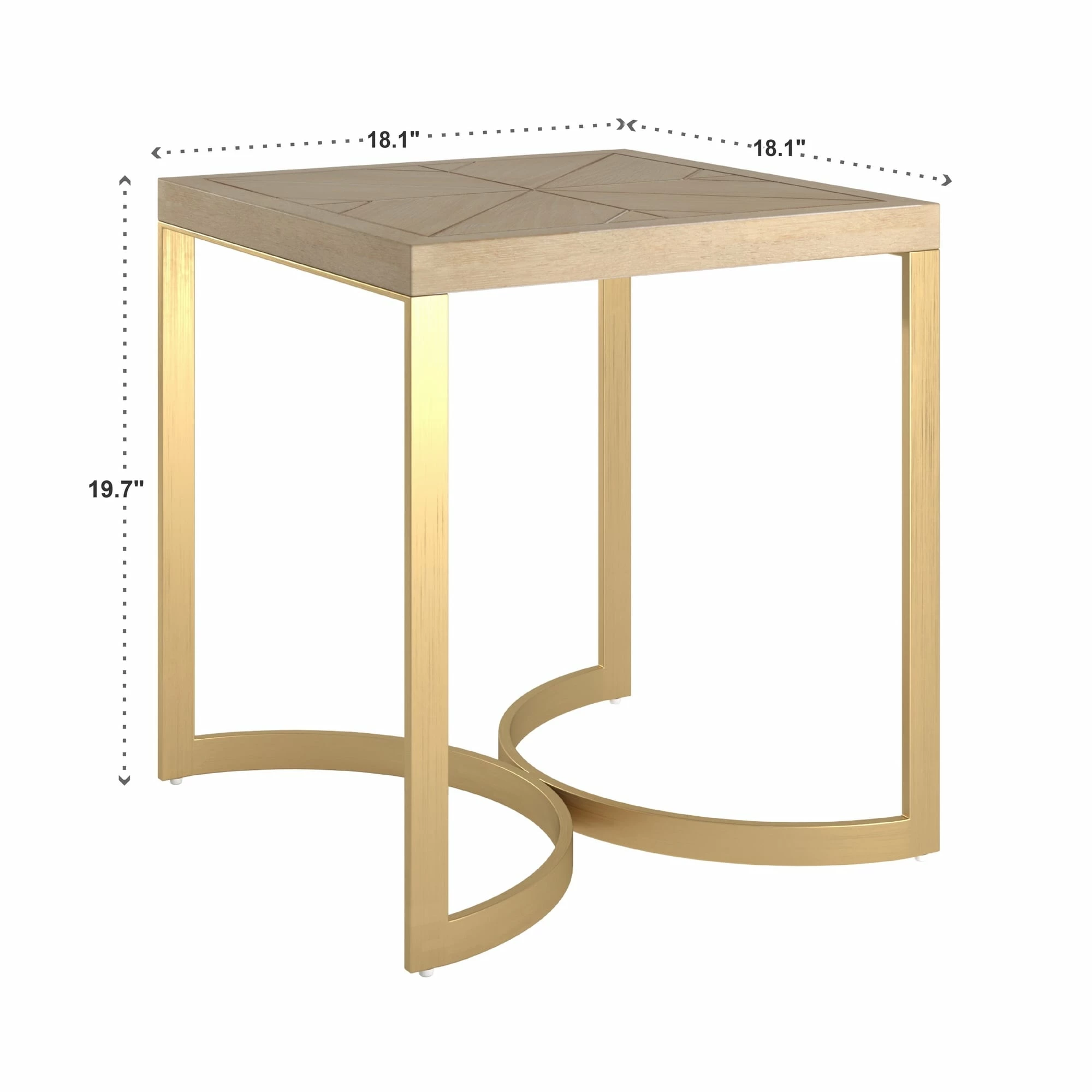 Wholesale ⌛ Minato Natural Finish And Gold Table Set By INSPIRE Q Bold 😀 - Image 14