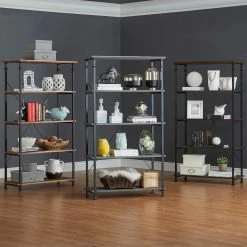 Best reviews of 🔔 Myra Vintage Industrial Rustic 40-inch Bookcase By INSPIRE Q Classic Bistre Brown 🧨