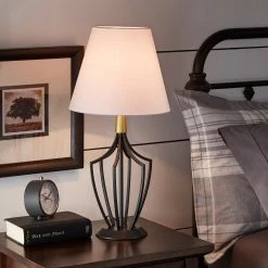 Cheapest ✨ Paula Matte Black Finish Modern Table Lamp By INSPIRE Q Modern 😉