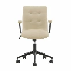 Wholesale 🌟 Peralta Faux Leather Tufted Office Chair By INSPIRE Q Classic Beige 👏 -iNSPIRE Q shop Peralta Faux Leather Tufted Office Chair by iNSPIRE Q Classic 2
