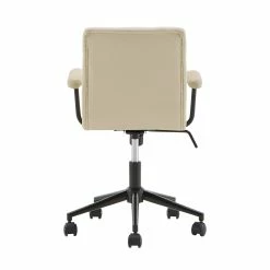 Wholesale 🌟 Peralta Faux Leather Tufted Office Chair By INSPIRE Q Classic Beige 👏 -iNSPIRE Q shop Peralta Faux Leather Tufted Office Chair by iNSPIRE Q Classic 5