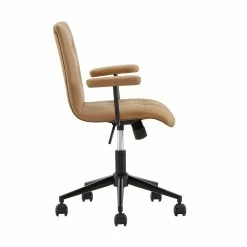 Wholesale 🌟 Peralta Faux Leather Tufted Office Chair By INSPIRE Q Classic Beige 👏 -iNSPIRE Q shop Peralta Faux Leather Tufted Office Chair by iNSPIRE Q Classic 8