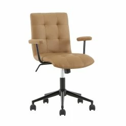 Wholesale 🌟 Peralta Faux Leather Tufted Office Chair By INSPIRE Q Classic Beige 👏 -iNSPIRE Q shop Peralta Faux Leather Tufted Office Chair by iNSPIRE Q Classic 9