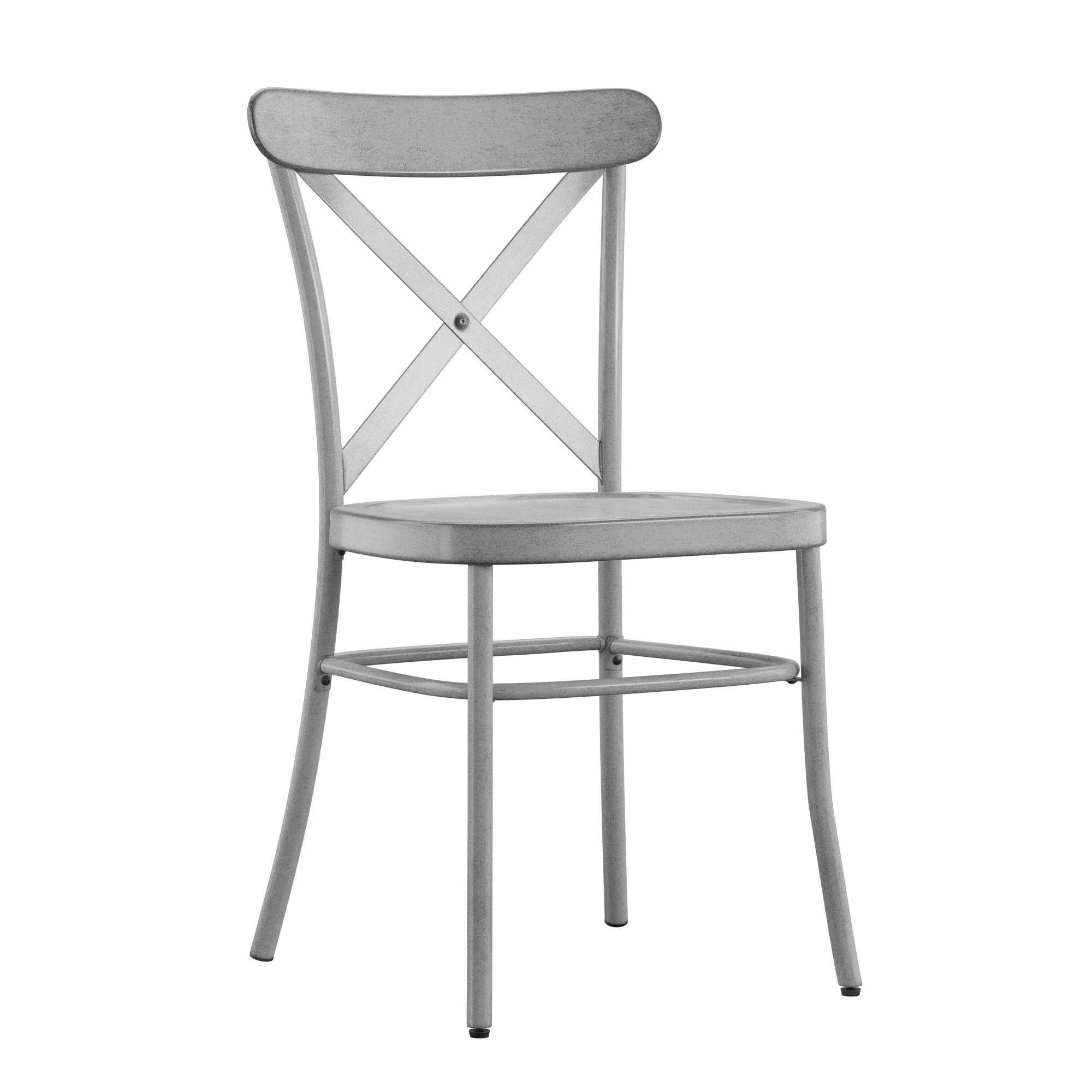 Best reviews of ๐งจ Pompey Metal Dining Chairs (Set Of 2) By INSPIRE Q Classic Antique Grey ๐ - Image 4