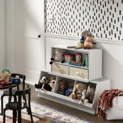 Buy 👍 Riley Modular Stacking Storage Bins By INSPIRE Q Junior 1 Box - White ⭐