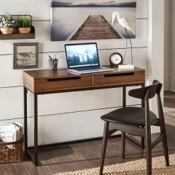 Wholesale ✨ Rogers Cherry Finish 2-Drawer Desk By INSPIRE Q Classic 🔥