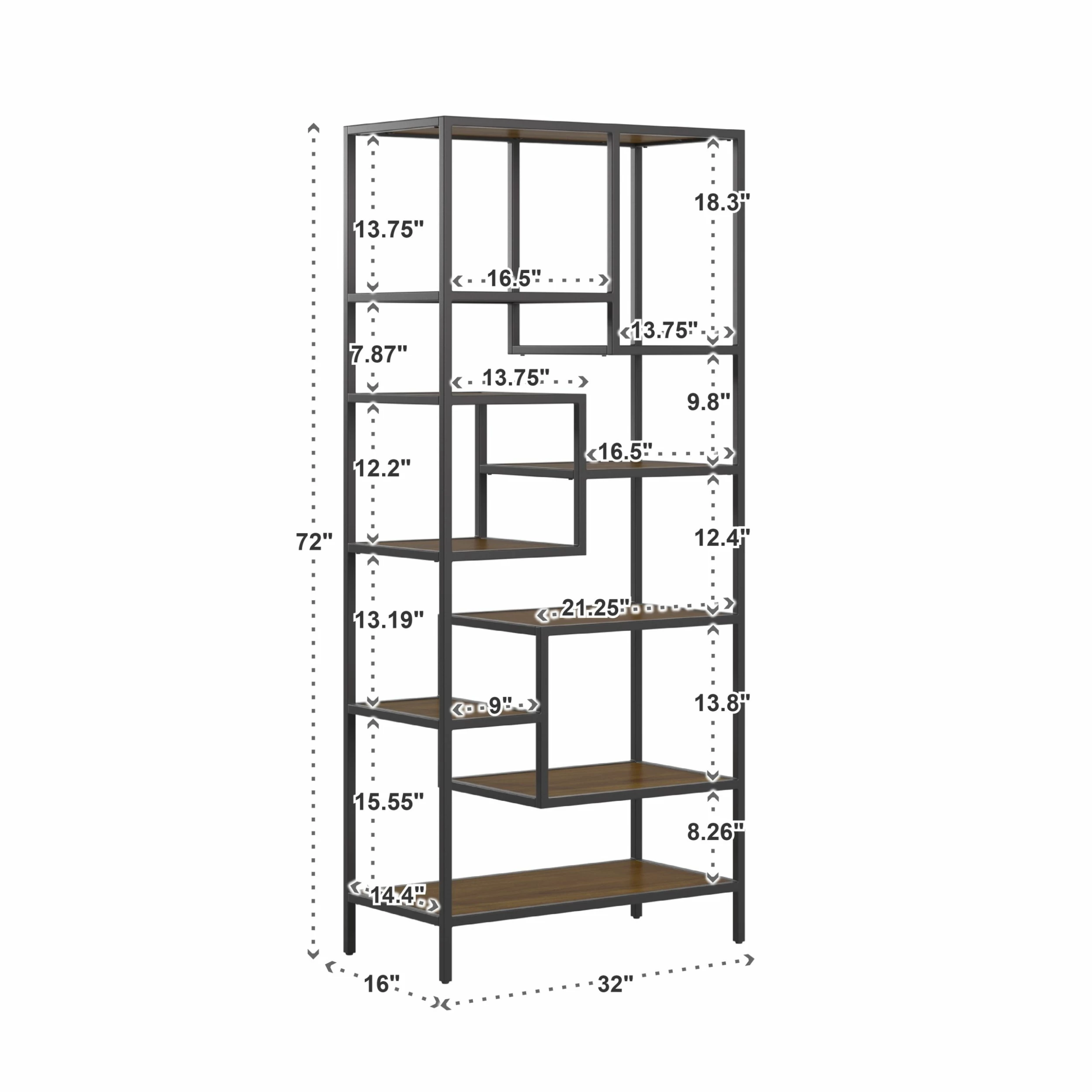 Buy ⌛ Rogers Cherry Finish 32"W Bookcase By INSPIRE Q Classic 🤩 - Image 9