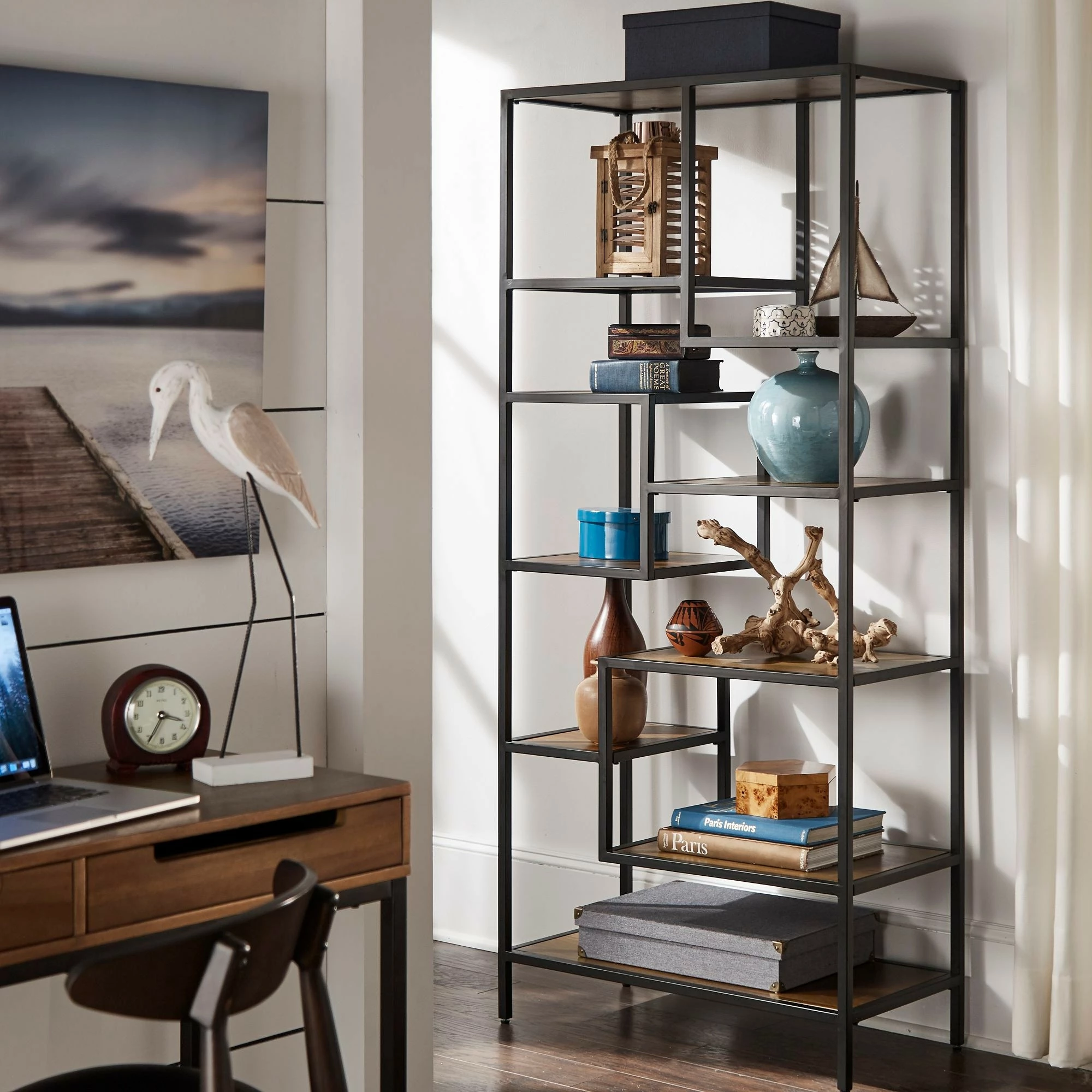 Buy ⌛ Rogers Cherry Finish 32"W Bookcase By INSPIRE Q Classic 🤩