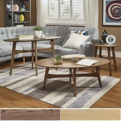 Discount ⌛ Rona Wood Accent Tables INSPIRE Q Modern Dark Walnut 👍