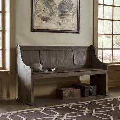 Hot Sale 🎉 Rowyn Wire Brushed Wood 62-inch Entryway Dining Bench By INSPIRE Q Artisan 😉