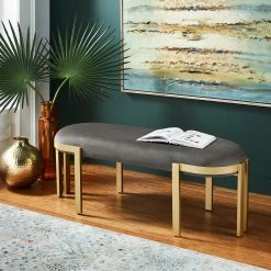 Best Sale ✔️ Ruhlmann Upholstered Bench By INSPIRE Q Bold ✔️