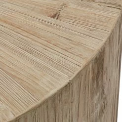 Brand new 🎁 Ryker Distressed Reclaimed Wood Cylindrical End Table By INSPIRE Q Artisan 🥰 -iNSPIRE Q shop Ryker Distressed Reclaimed Wood Cylindrical End Table by iNSPIRE Q Artisan 4