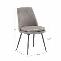 Deals 🎁 Saki Upholstered Dining Chairs (Set Of 2) By INSPIRE Q Modern Grey Velvet 💯 26 Deals 🎁 Saki Upholstered Dining Chairs (Set Of 2) By INSPIRE Q Modern Grey Velvet 💯 -iNSPIRE Q shop Saki Chenille Fabric Dining Chairs 28Set of 229 by iNSPIRE Q Modern 11