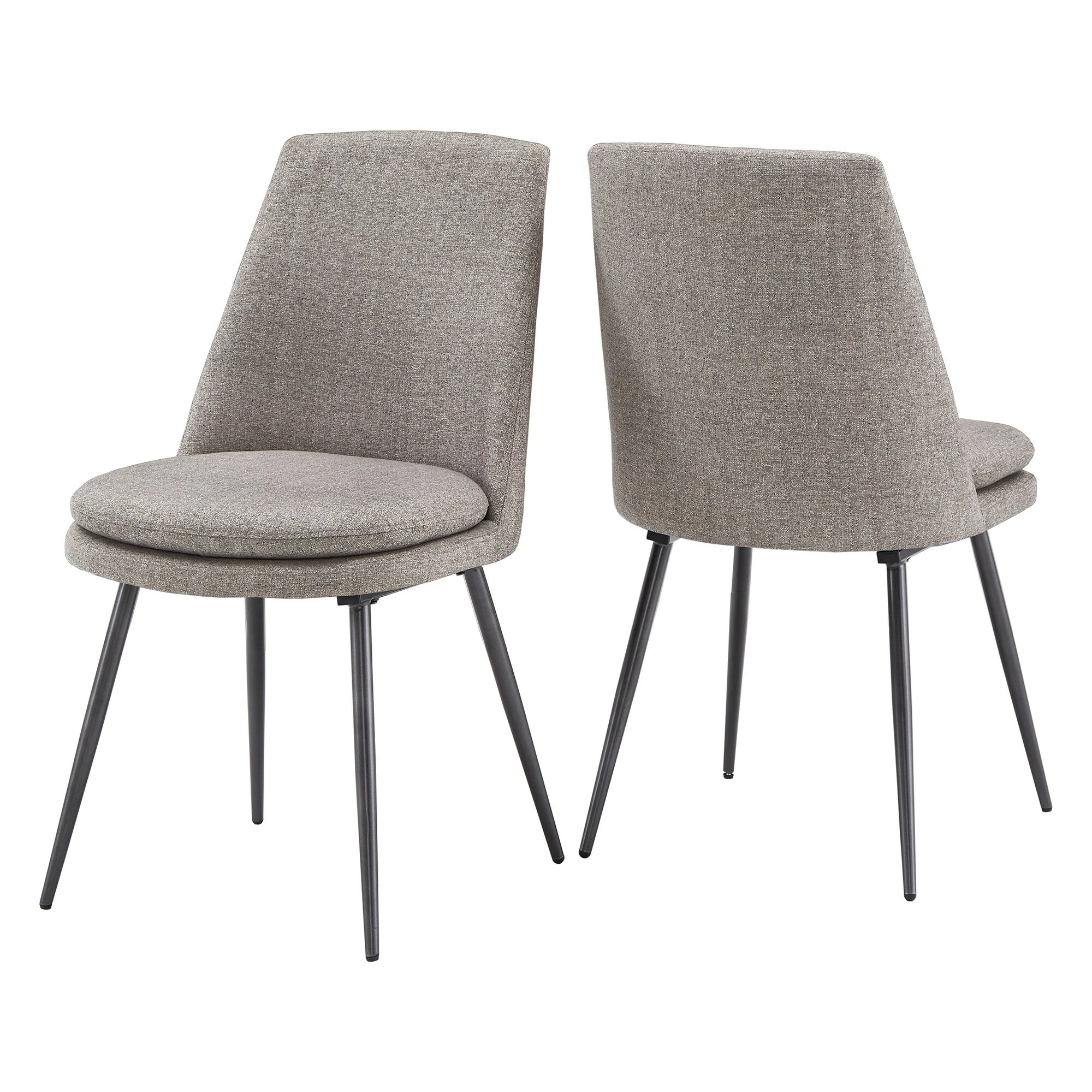 Deals 🎁 Saki Upholstered Dining Chairs (Set Of 2) By INSPIRE Q Modern Grey Velvet 💯 4 Deals 🎁 Saki Upholstered Dining Chairs (Set Of 2) By INSPIRE Q Modern Grey Velvet 💯 - Image 4