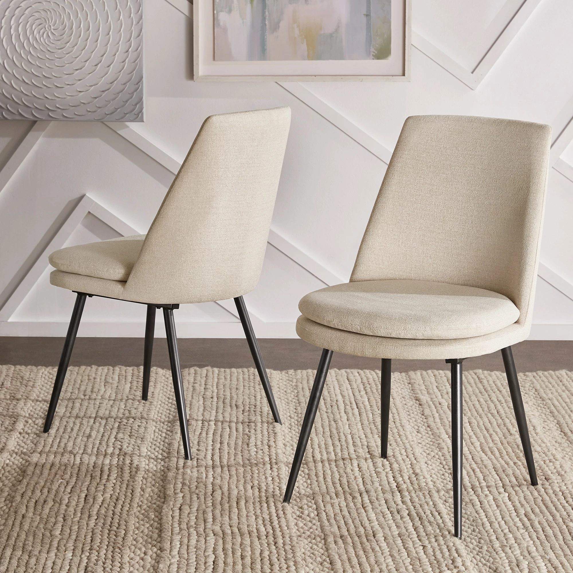Deals 🎁 Saki Upholstered Dining Chairs (Set Of 2) By INSPIRE Q Modern Grey Velvet 💯 1 Deals 🎁 Saki Upholstered Dining Chairs (Set Of 2) By INSPIRE Q Modern Grey Velvet 💯