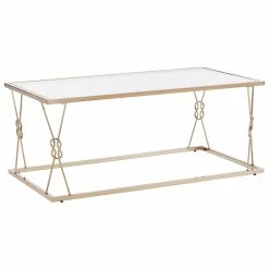 New ⌛ Sandiacre Champagne Gold Reef Knot Frame And Glass Coffee Table By INSPIRE Q Bold ⭐ 9 New ⌛ Sandiacre Champagne Gold Reef Knot Frame And Glass Coffee Table By INSPIRE Q Bold ⭐ -iNSPIRE Q shop Sandiacre Champagne Gold Finish with Reef Knot Frame and Glass Top Coffee Table by iNSPIRE Q Bold 2