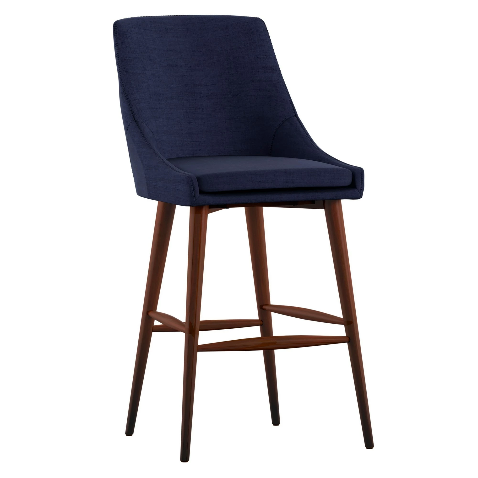 Best deal ๐งจ Sasha Espresso Barrel Back Counter Stools (Set Of 2) INSPIRE Q Modern Twilight Blue Linen ๐ฅ 12 Best deal ๐งจ Sasha Espresso Barrel Back Counter Stools (Set Of 2) INSPIRE Q Modern Twilight Blue Linen ๐ฅ - Image 12