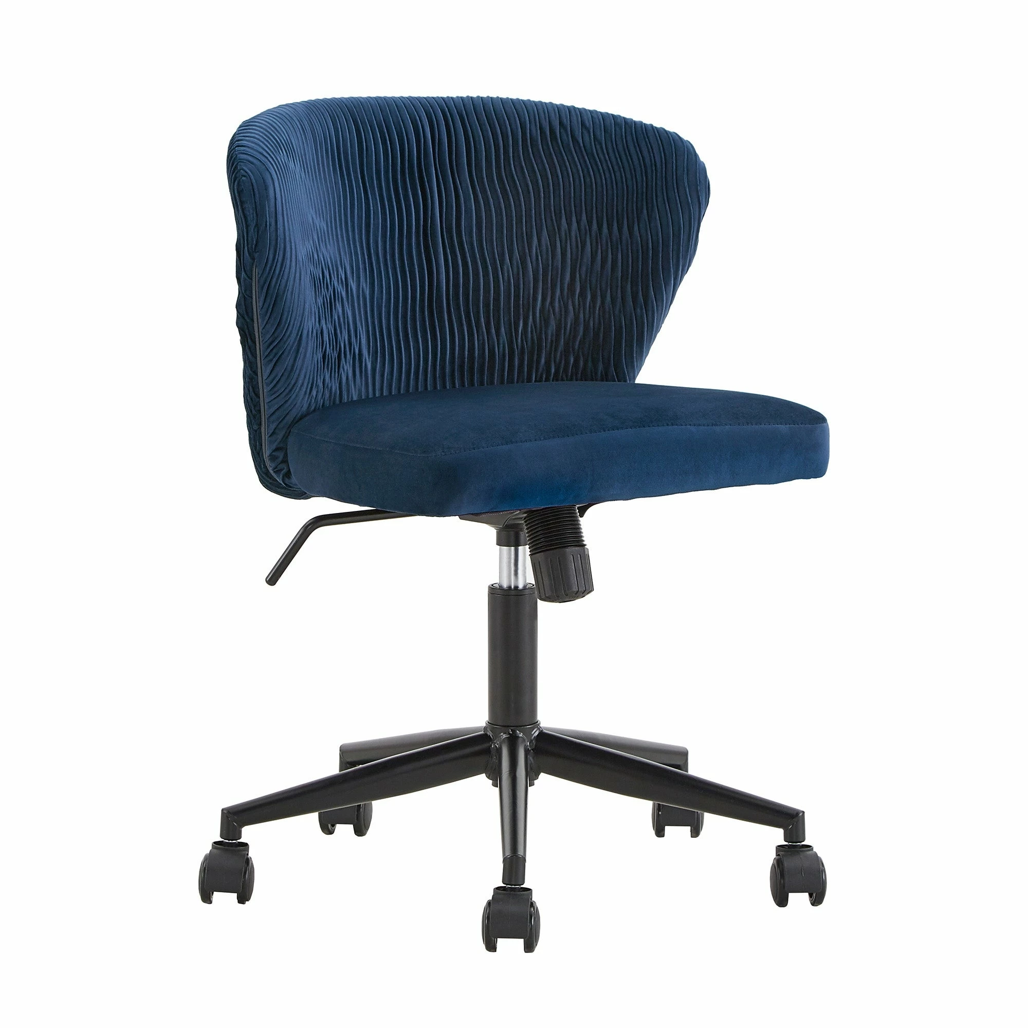 Brand new 🥰 Sayu Curved Back Velvet Wave Pattern Office Chair By INSPIRE Q Modern Blue 😍 - Image 4