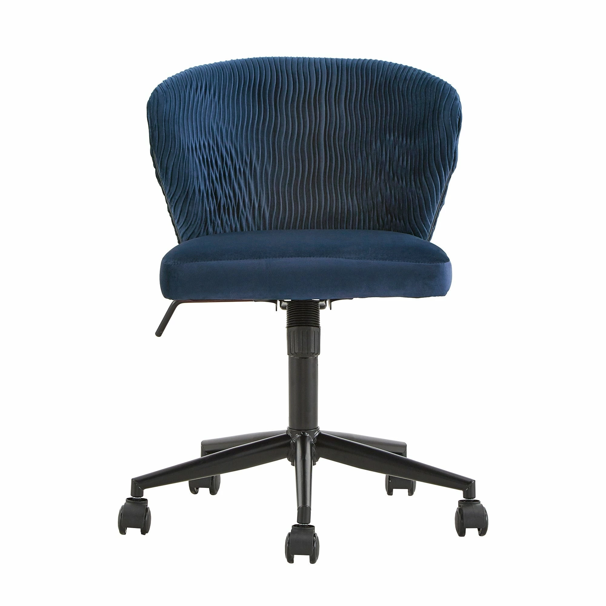 Brand new 🥰 Sayu Curved Back Velvet Wave Pattern Office Chair By INSPIRE Q Modern Blue 😍 - Image 5