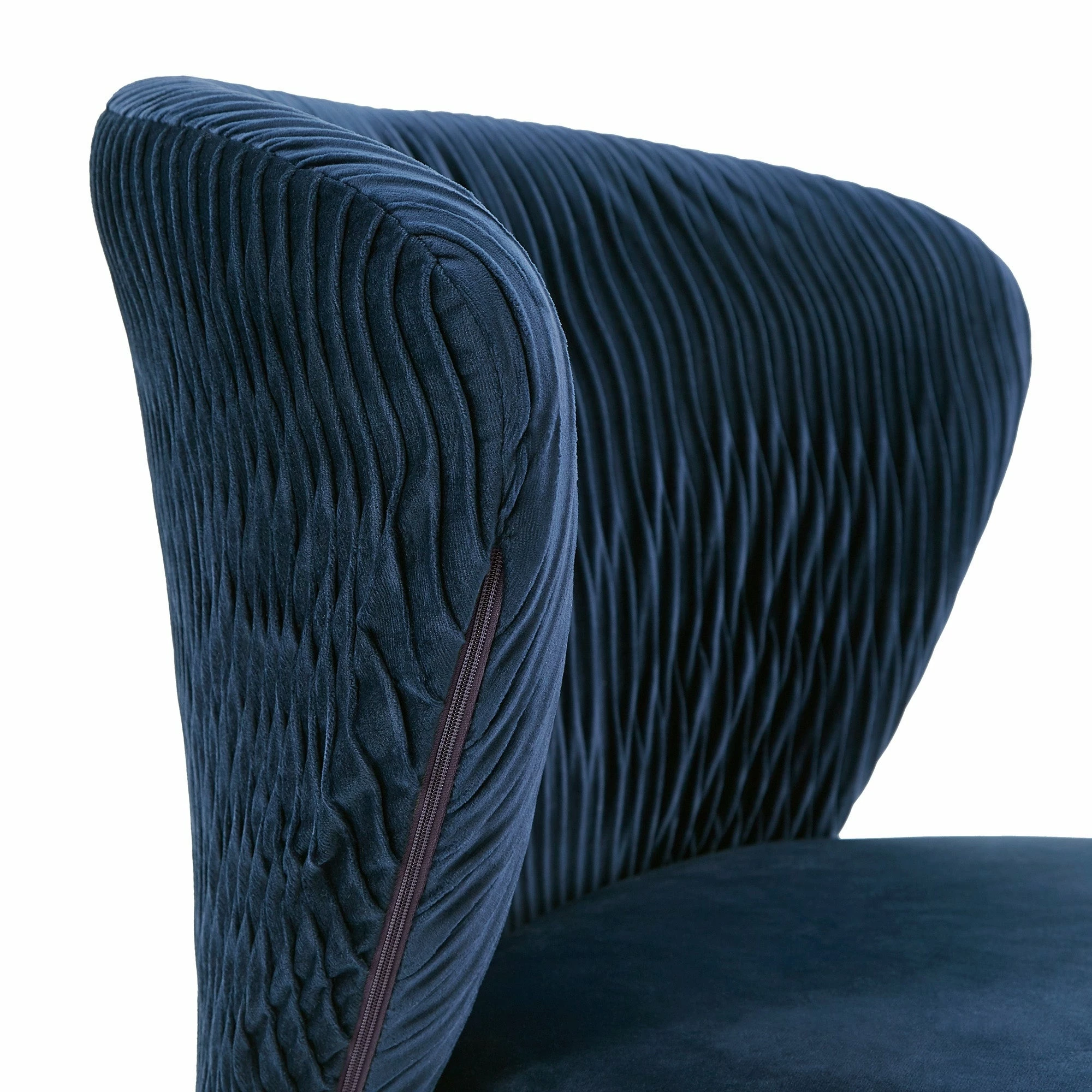 Brand new 🥰 Sayu Curved Back Velvet Wave Pattern Office Chair By INSPIRE Q Modern Blue 😍 - Image 8