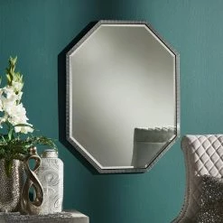 Buy 🎁 Schnee Shiny Metal Octagon Wall Mirror By INSPIRE Q Bold Champagne Gold 🎉