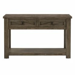 Cheap ✔️ Sheldon 48" Console Sofa Table By INSPIRE Q Classic Antique Grey 🛒 -iNSPIRE Q shop Sheldon Brown Cherry Finish Sofa Table by iNSPIRE Q Classic 12