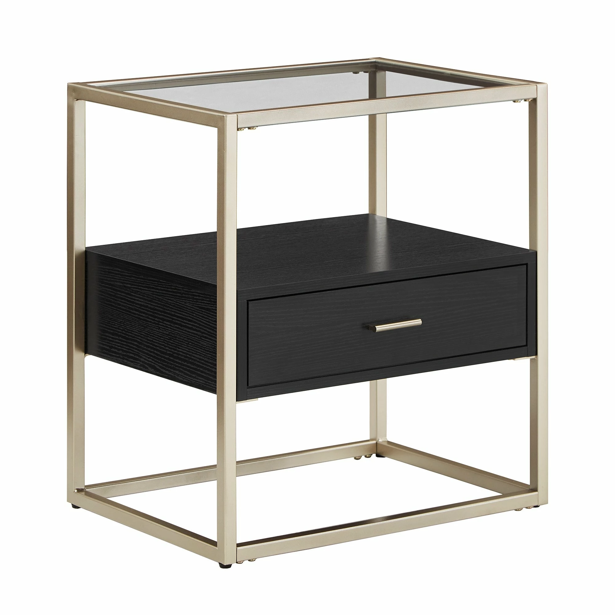 Brand new ๐ Spumante Champagne Silver Finish End Table With Storage By INSPIRE Q Bold ๐งจ 3 Brand new ๐ Spumante Champagne Silver Finish End Table With Storage By INSPIRE Q Bold ๐งจ - Image 3