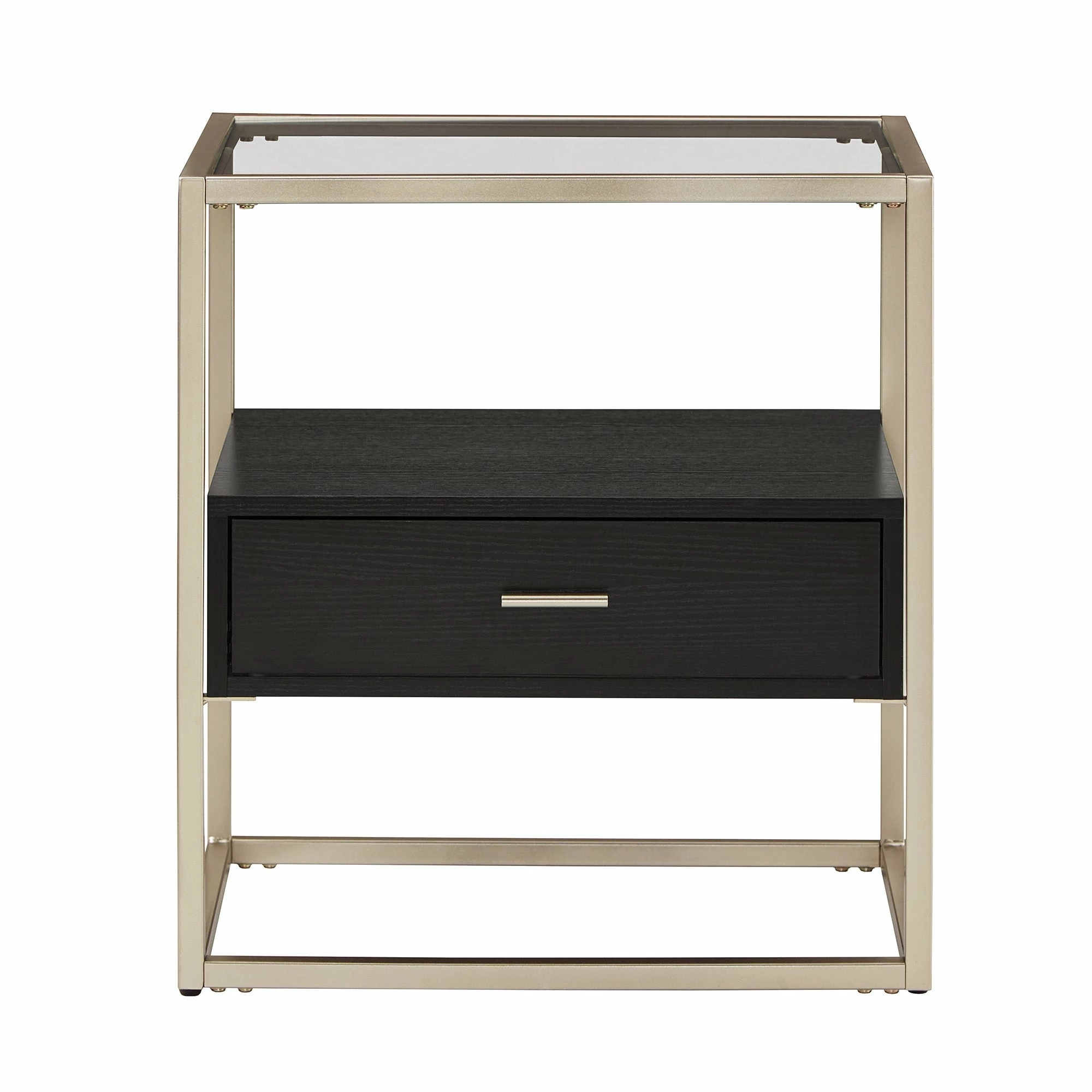 Brand new ๐ Spumante Champagne Silver Finish End Table With Storage By INSPIRE Q Bold ๐งจ 4 Brand new ๐ Spumante Champagne Silver Finish End Table With Storage By INSPIRE Q Bold ๐งจ - Image 4
