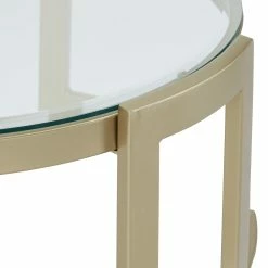 Buy ✨ Spumante Matte Gold Finish, Clear Glass Top Table Set By INSPIRE Q Bold ✨ -iNSPIRE Q shop Spumante Matte Gold Finish2C Clear Glass Top Table Set by iNSPIRE Q Bold 5