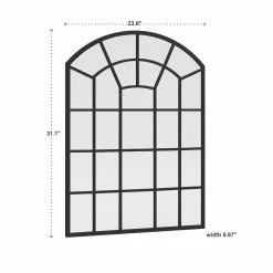 Cheapest ✨ Surise Metal Arched Windowpane Wall Mirror By INSPIRE Q Modern Black 🌟 23 Cheapest ✨ Surise Metal Arched Windowpane Wall Mirror By INSPIRE Q Modern Black 🌟 -iNSPIRE Q shop Surise Metal Arched Windowpane Wall Mirror by iNSPIRE Q Modern 5