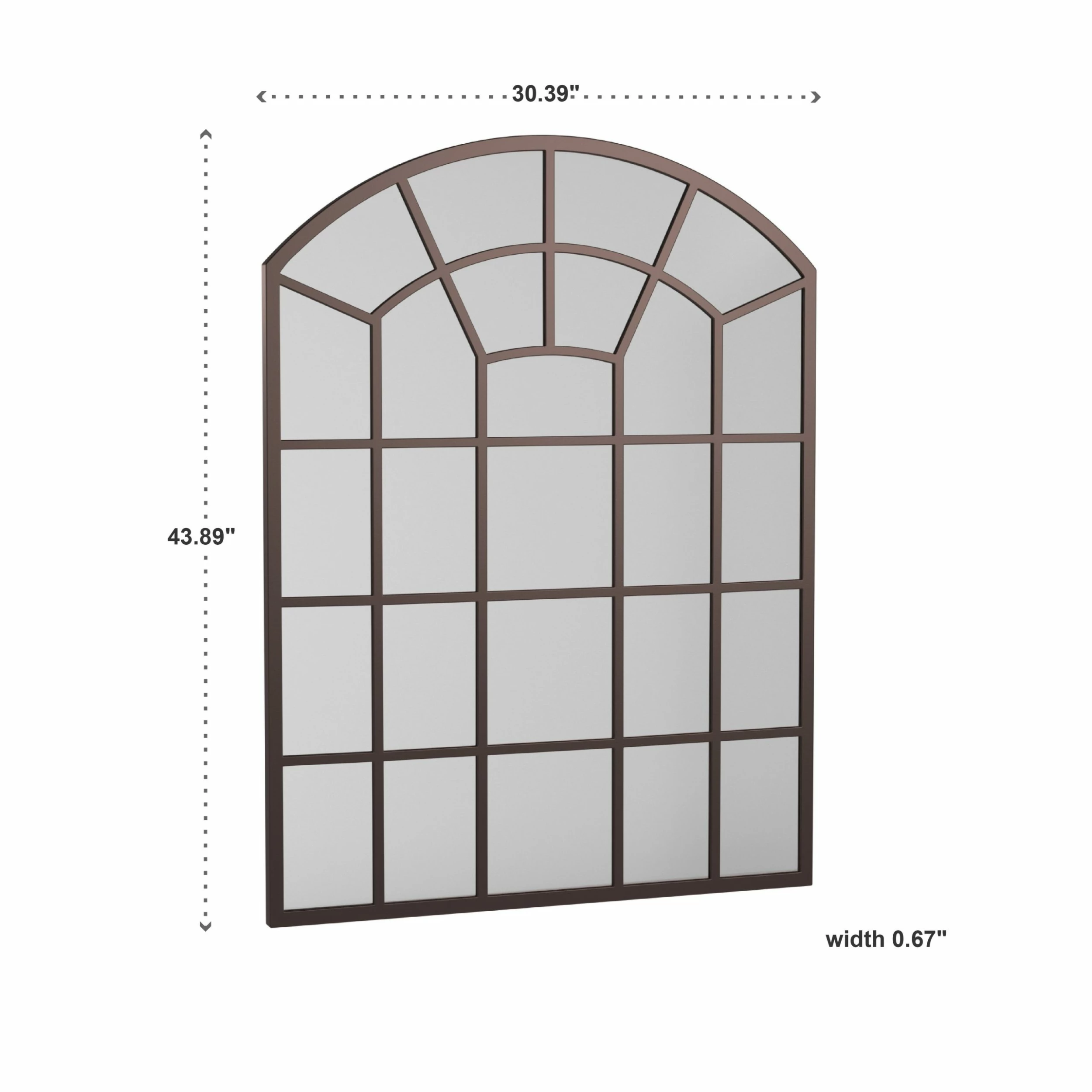 Cheapest ✨ Surise Metal Arched Windowpane Wall Mirror By INSPIRE Q Modern Black 🌟 12 Cheapest ✨ Surise Metal Arched Windowpane Wall Mirror By INSPIRE Q Modern Black 🌟 - Image 12