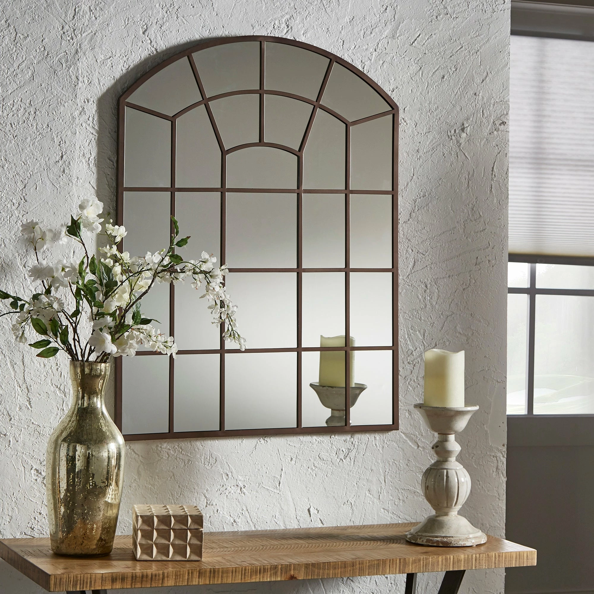 Cheapest ✨ Surise Metal Arched Windowpane Wall Mirror By INSPIRE Q Modern Black 🌟 2 Cheapest ✨ Surise Metal Arched Windowpane Wall Mirror By INSPIRE Q Modern Black 🌟 - Image 2