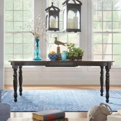 Best Sale 🎉 Mackenzie Country Antique Two-tone Dining Table By INSPIRE Q Classic Antique White 🥰