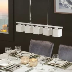 Wholesale 👏 Uliana Chrome 5-Glass Cube Pendant Light By INSPIRE Q Modern ❤️