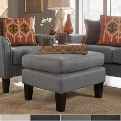 Best deal ๐ Uptown Modern Ottoman By INSPIRE Q Classic Dark Grey ๐ฅ