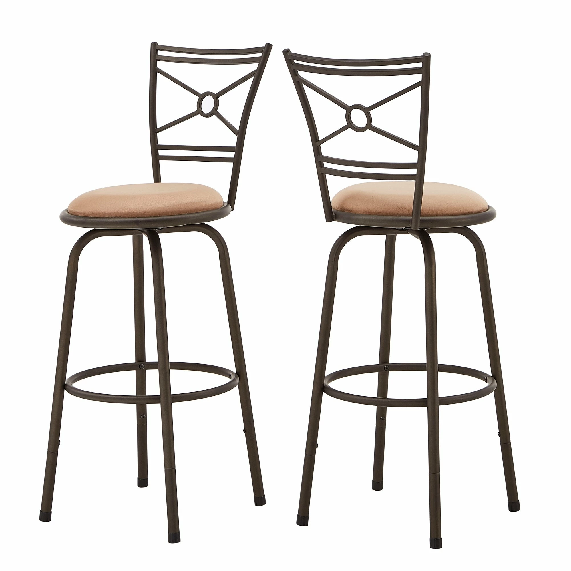Hot Sale โ Verona Adjustable Bronze Circular X-Cross Back 3pc Pack Stools By INSPIRE Q Classic ๐งจ - Image 13