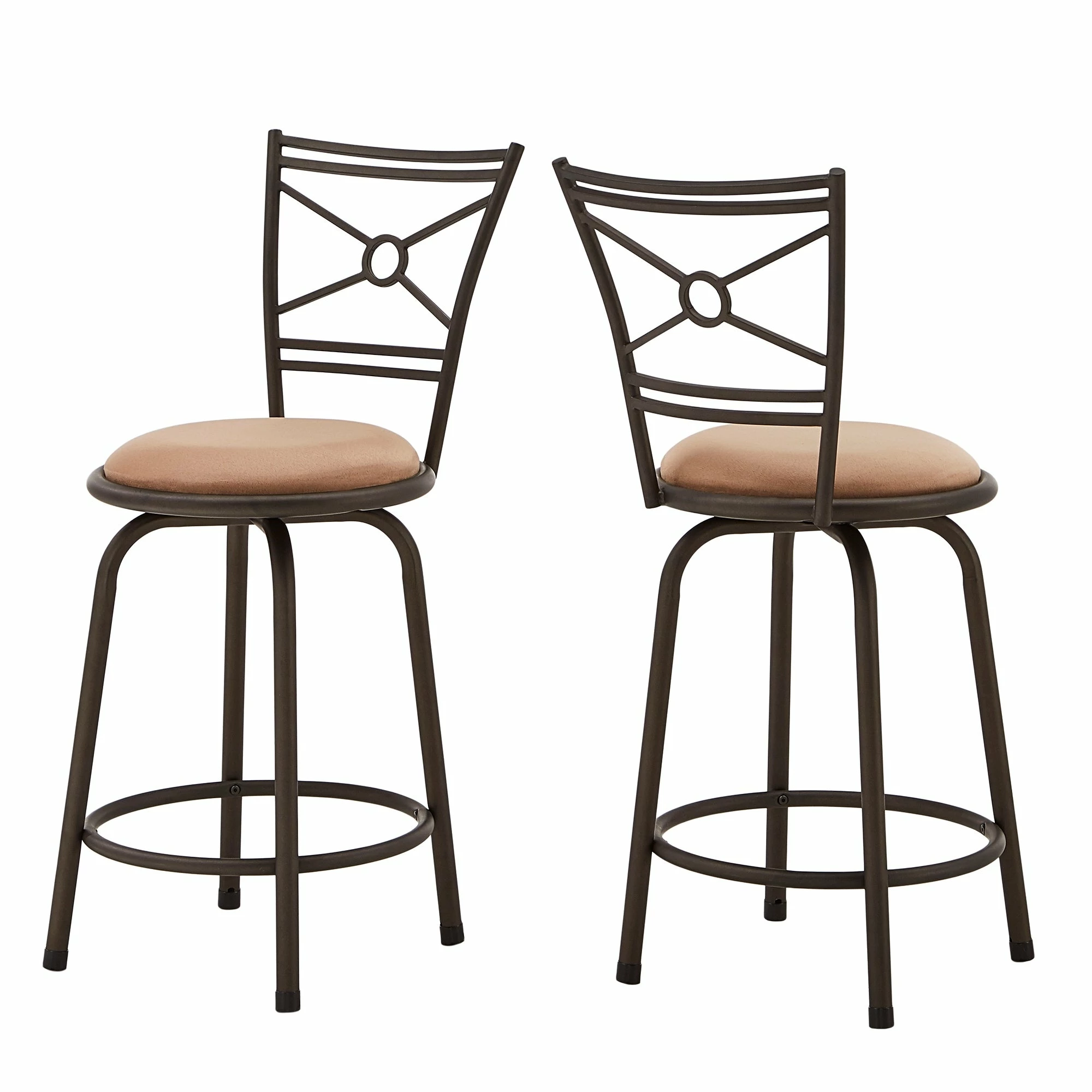 Hot Sale โ Verona Adjustable Bronze Circular X-Cross Back 3pc Pack Stools By INSPIRE Q Classic ๐งจ - Image 8