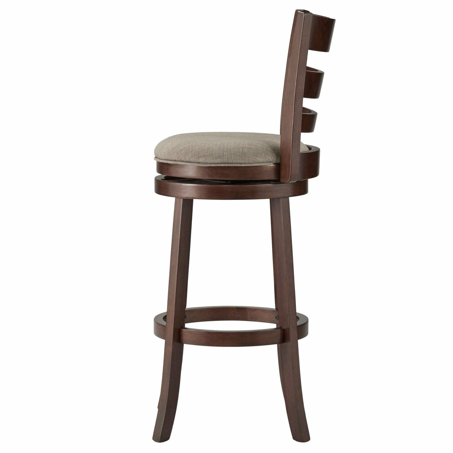 Deals ✔️ Verona Linen Ladder Back Swivel Bar Stool By INSPIRE Q Classic Dark Grey 🔥 - Image 9