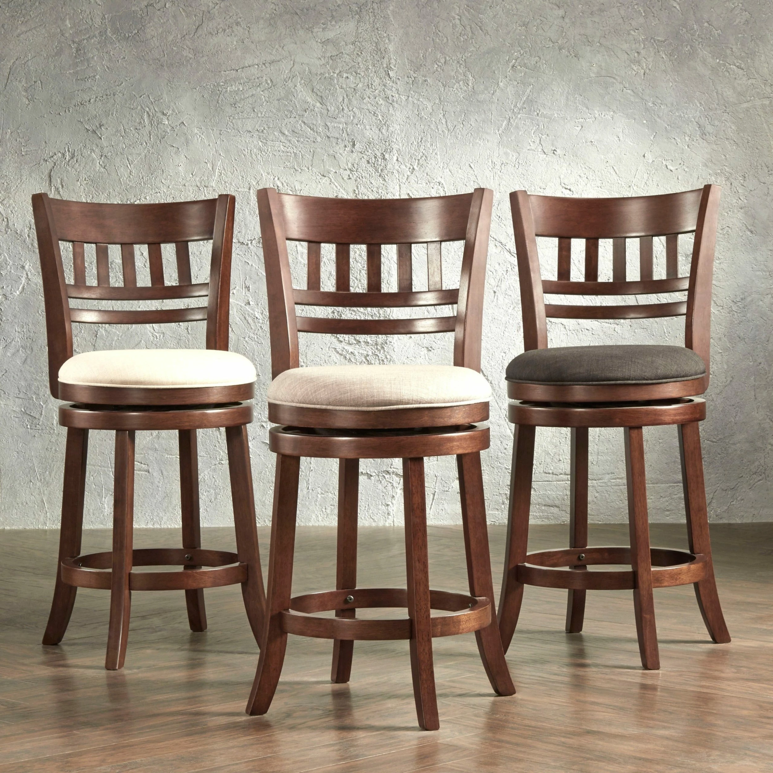 Best deal ๐ Verona Linen Lattice Back Swivel 24-inch Counter Height Stool By INSPIRE Q Classic Beige ๐งจ