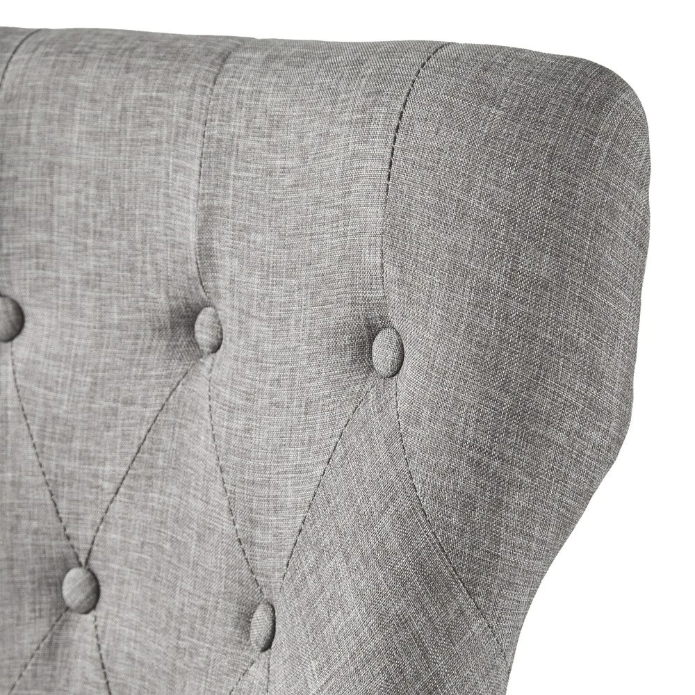 New 🌟 Voyager Button-tufted Dining Chairs (Set Of 2) By INSPIRE Q Artisan Grey 🥰 - Image 14