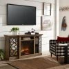 Cheapest ❤️ Zurich Wood Black Metal Electric Fireplace By INSPIRE Q Modern Oak Finish 🌟